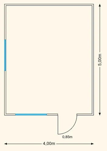 Sodo namelio Bona 4×5 planas