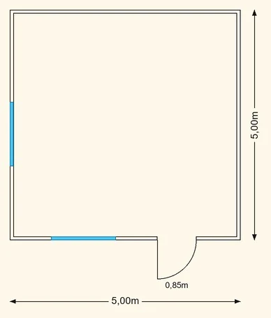 Sodo namelio Bona 5×5 planas